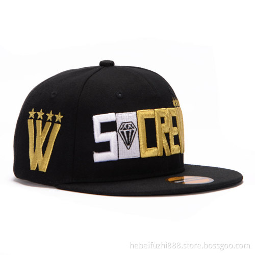 2019 custom metal band hut packaging leather snap back cap
